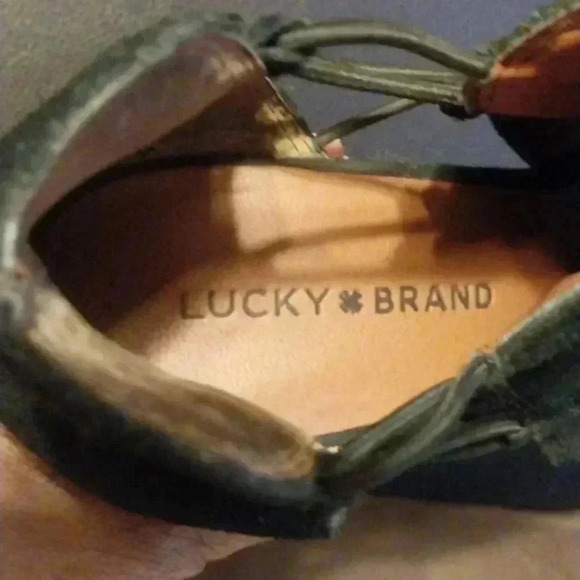 Lucky Brand Reevas Peep Toe Wedge Booties - Picture 4 of 5